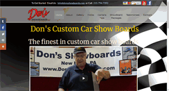 Desktop Screenshot of donsshowboards.com