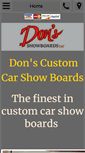 Mobile Screenshot of donsshowboards.com