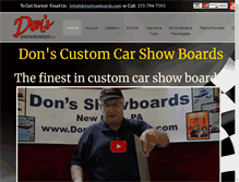 Tablet Screenshot of donsshowboards.com